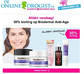 de online drogist enkel vandaag min 50%