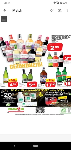 Cashback bij Smatch van 10/11-17/11. 100% ter...