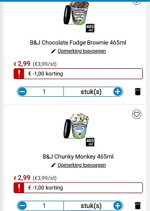 Collect&go rode prijs op Ben&Jerry's en vanaf...