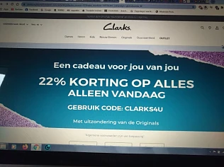 -22% op alles www.clarks.eu Gecontroleerd en...