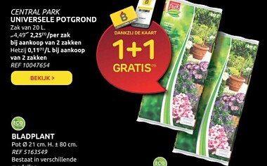 Brico 1+1 central park universele potgrond da...