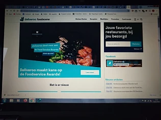 -15€ op je 1e bestelling bij deliveroo