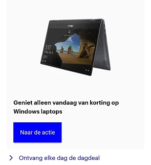 bol.com dagdeal korting op Windows laptop