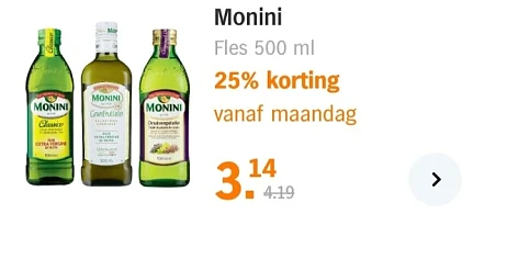 Albert Heijn 25% monini, starbucks ijskoffie...
