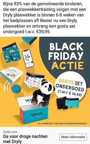 dryly.com. Bestel nu een dryly plaswekker en...