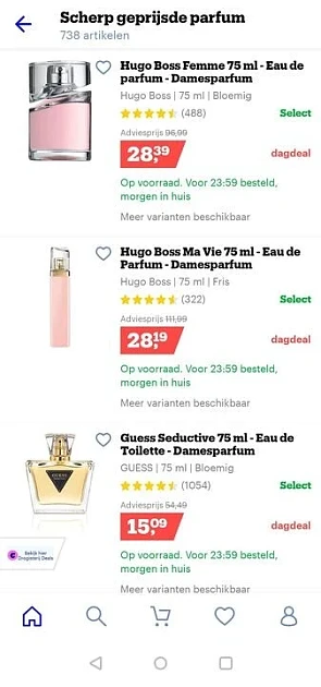Parfum voor vrouwen tot -75% korting op Bol,...
