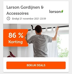 ibood.com larson gordijnen & accessoires tot...