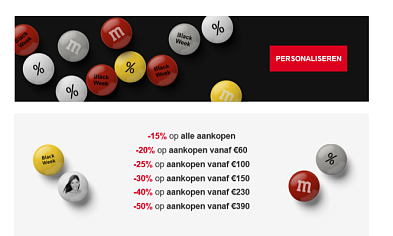 -15% op alle aankopen -20% op aankopen vanaf...