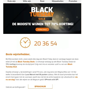 Black friday dagdeal: tot 70% korting op een...