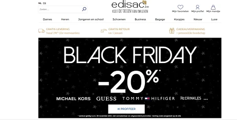Black friday bij edisac: Profiteer van -30% k...