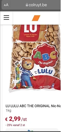 Heb mooi PromoTie 🥰 abc lulu koekjes 2.99 e...