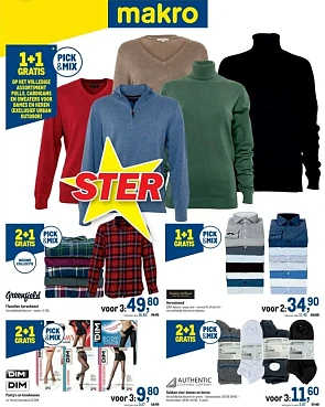 Makro 2+1 greenfield flanellen herenhemd, dim...