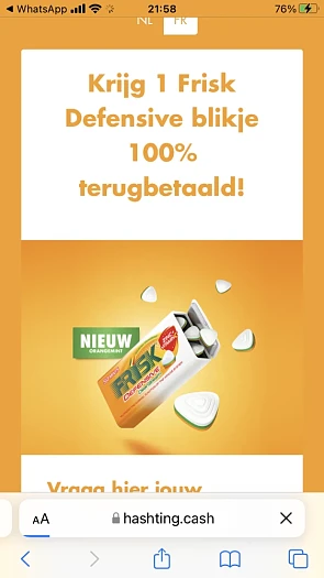 FRISKJKH-NL Verzend dit bericht naar het opge...