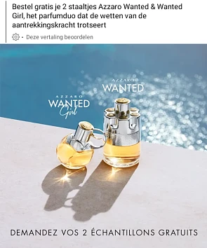 Vraag je gratis staaltjes aan van de parfum a...
