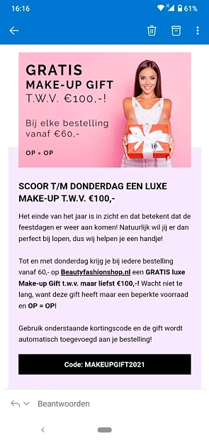 Tot en met donderdag krijg je bij iedere best...