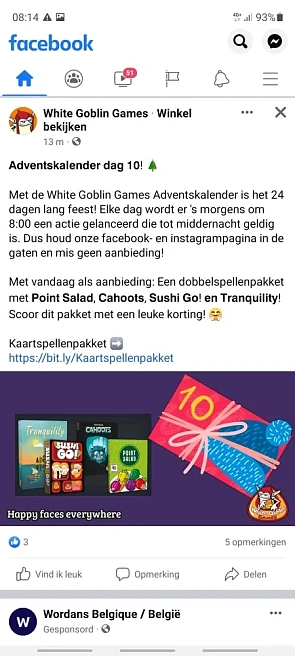 Bij white goblin games kan je een kaartspelle...