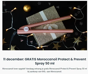 Advent dagdeal bij Haarshop.nl: Vandaag ontva...