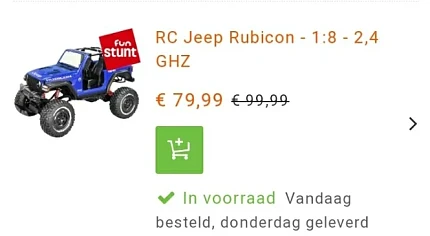 Nu bij fun een fikse korting op deze rc jeep...