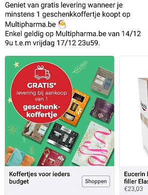 multipharma.be gratis levering b.a.v. minsten...