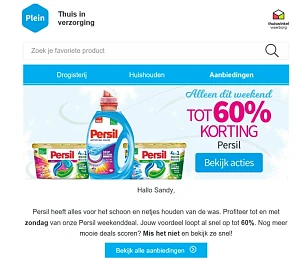 Bij plein.nl dit weekend tot 60% korting op p...