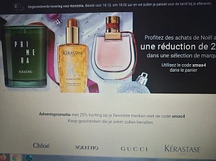 -20% op producten v Gucci, Kerastase, shiseid...