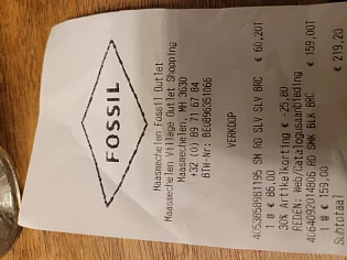 Mooie fossil op de kop kunnen tikken voor 60,...