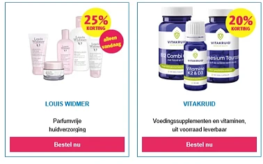 Bij drogist.nl heel wat promo's: o.a. 50% op...