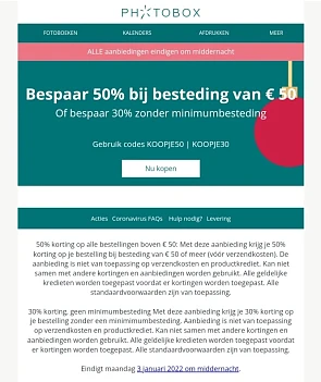30%korting op al je aankopen bij Photobox