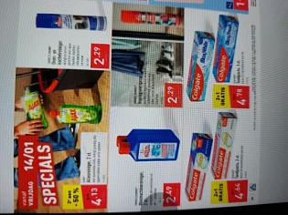 Aldi 2+1 colgate tandpasta, 2de -50% ajax all...