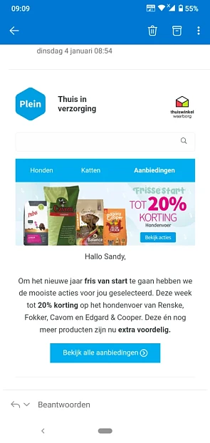 Bij plein.nl Deze week tot 20% korting op het...