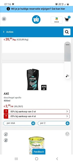 Collect and go en colruyt 12/1-25/1 -25% op k...