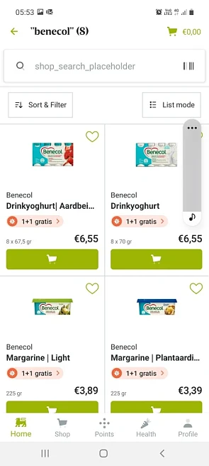 Delhaize benecol 1+1 colruyt en collect and g...