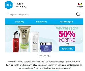 Bij plein%.nl: Deze week 50% korting op alle...
