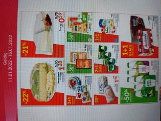 Intermarche 1+1 actimel, 1+1 balade 0% lactos...