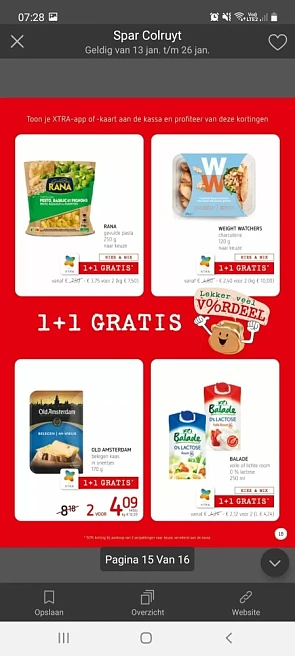 Spar 13/1-26/1 1+1 balade room 0% lavtose, we...
