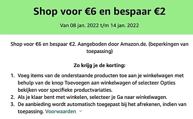 Amazon heeft een promo op Dove, Axe en Rexona...