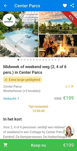 Center parcs promotie social deal https://w...