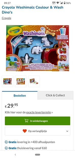 Donderdag deal bij lobbes.nl: Crayola Washim...