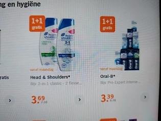 AH 1+1 head&shoulders, oral b, andrelon, ambi...