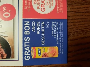 Alvo gratis anco ronde beschuiten met bon bav...