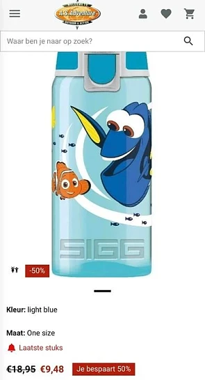 Bij As adventure leuke Sigg drinkenbussen aa...