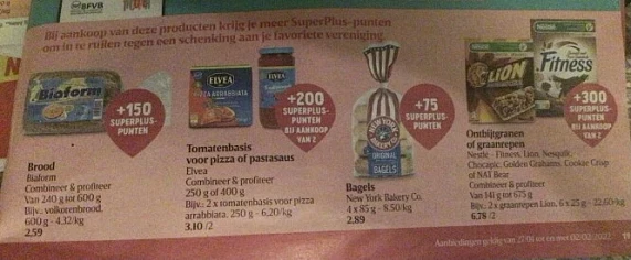 Extra superpluspunten te scoren. Bij Delhaiz...