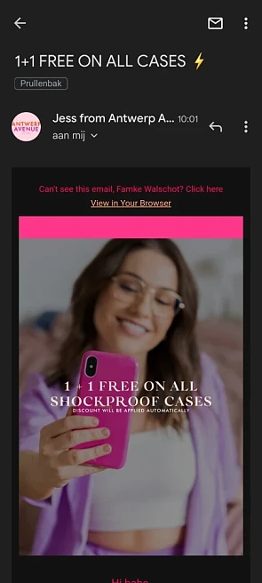 1 + 1 gratis op alle telefoonhoesjes bij Antw...