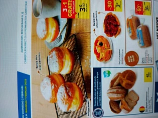 Carrefour 3+1 Berlijnse bollen, €1.50/brood m...