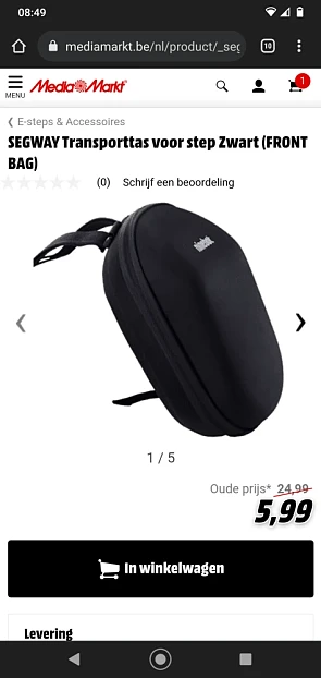 Bij mediamarkt. Voor de fans van e-stepjes. L...