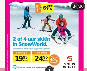 Voor ski & snowboard fans : Snowworld actie v...