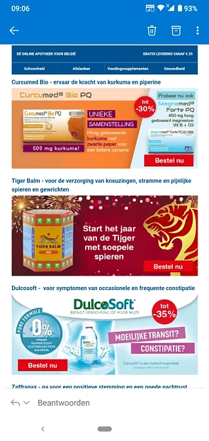 Bij farmaline.be is er tot -30% op Kneipp, RO...