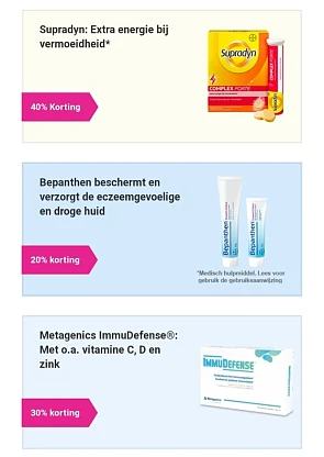 deonlinedrogist.nl 40% korting supradyn, 20%...