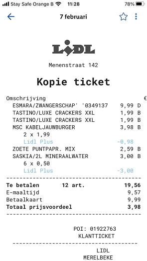 Dankzij de tip van Maya vanmorgen al 12liter...