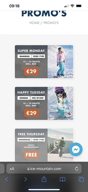 ICE mountain heeft leuke promo’s. https://www...